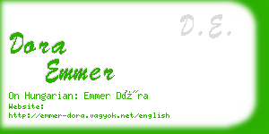 dora emmer business card